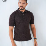 The Noble Texture Polo - Deep Chocolate