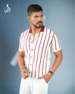 Monarch Stripe Polo - White - Image 2