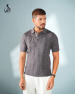 The Noble Texture Polo - Charcoal Gray - Image 3