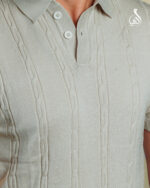 The Noble Texture Polo – Stone Beige - Image 2
